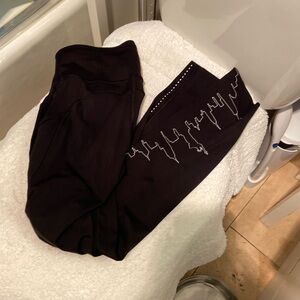 Lululemon black limited edition NYC printed on the calf